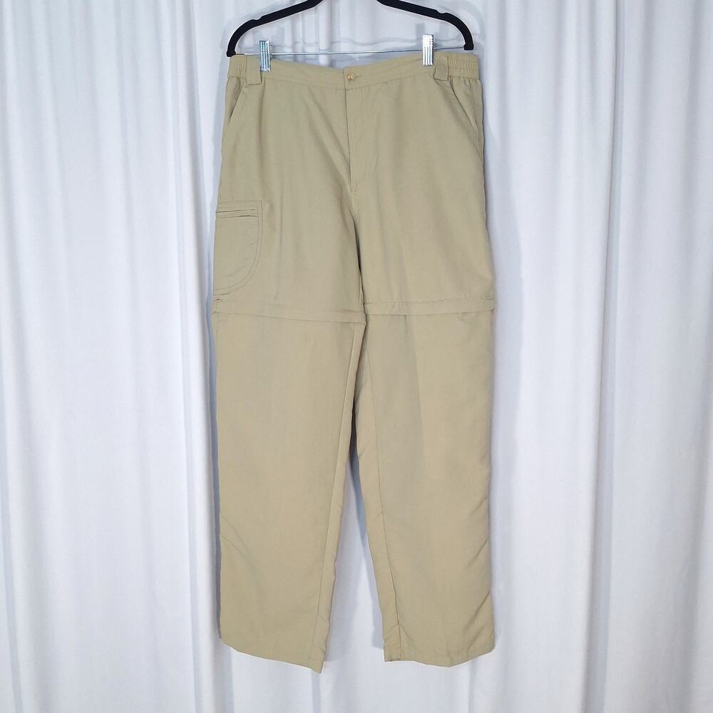 SportiF Women’s Size 12 Convertible Zip-Off Hiking Pants Shorts Khaki Gorpcore